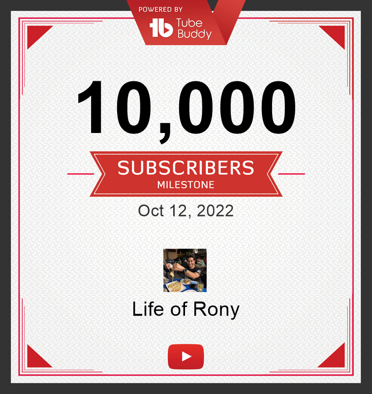 10,000SubscribersMilestone!-Life of Rony.png